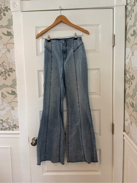 We The Free Denim - We The Free Light Blue High-Rise Flare Jeans